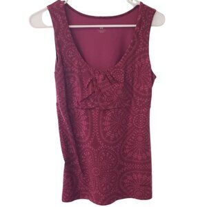 Patagonia Bnadha twist sleeveless top burgundy sz M